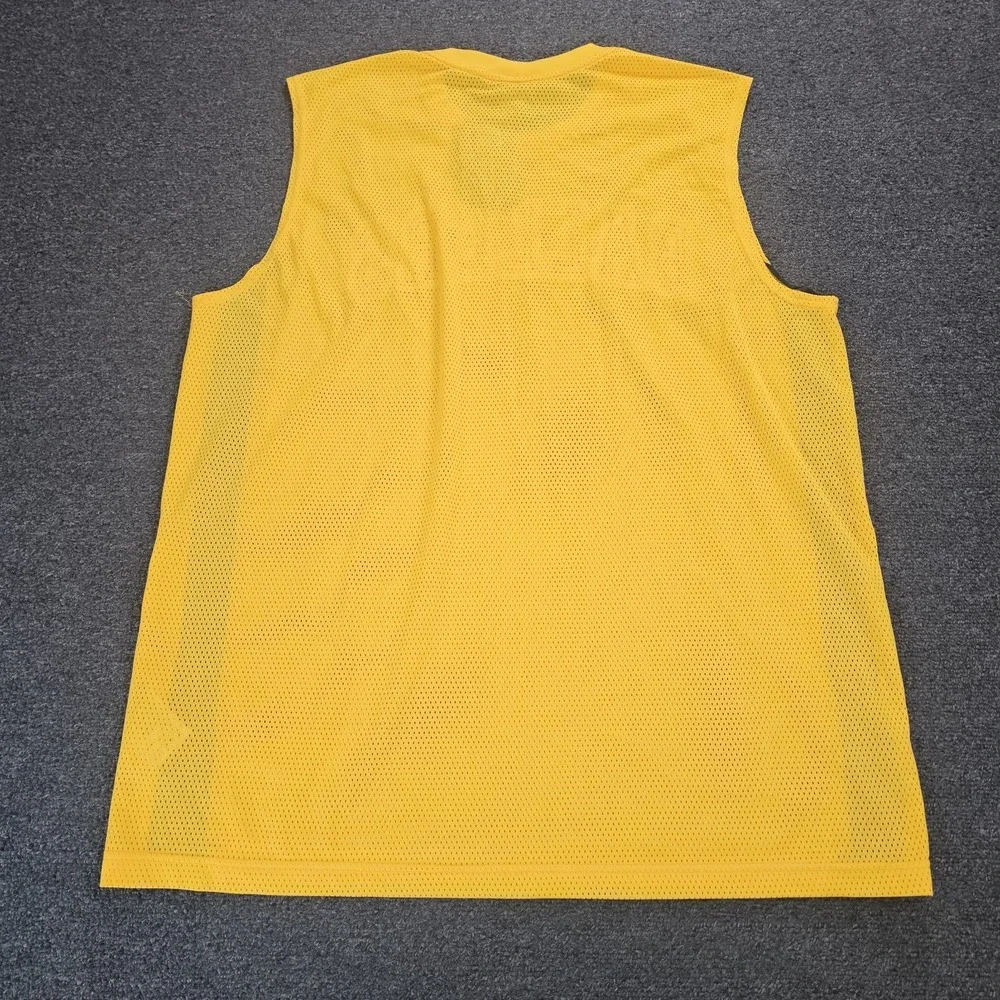 Vintage Nike Ballers‎ Jersey Mens XL Spellout Logo Yellow Center Swoosh Y2k